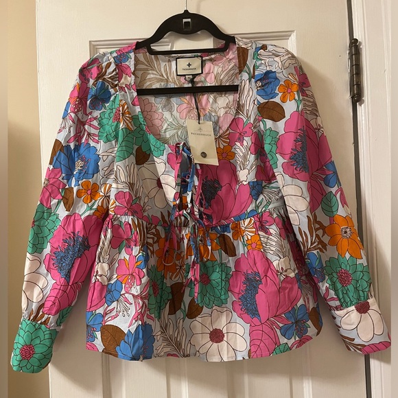 Tuckernuck Tops - TUCKERNUCK WILD RHAPSODY BASKIN TIE TOP